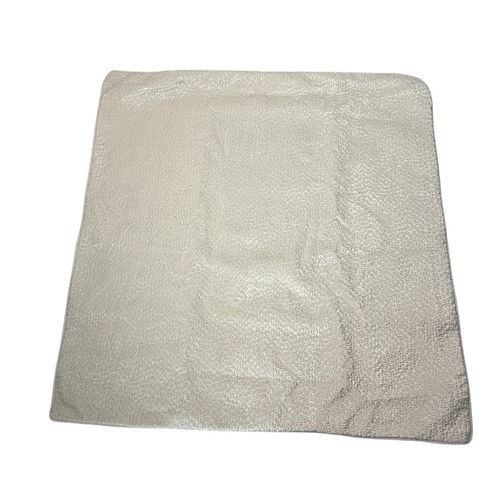 Hotel Collection Glint Quilted Euro Sham 26”x26” Beige NWOT Soft Velvet Neutral